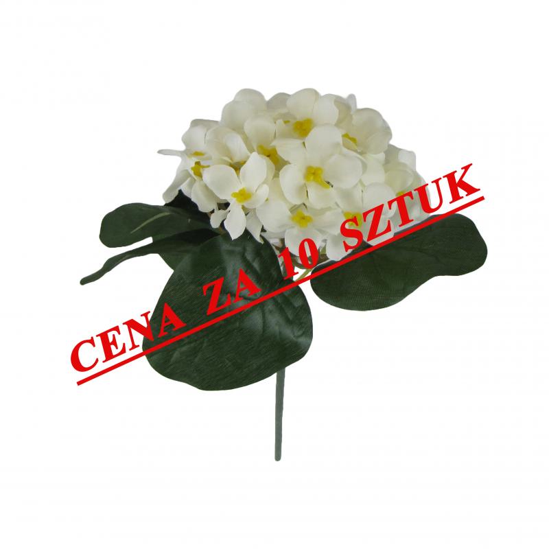 Sztuczne prymulki 20cm białe kwiaty (10 sztuk)
